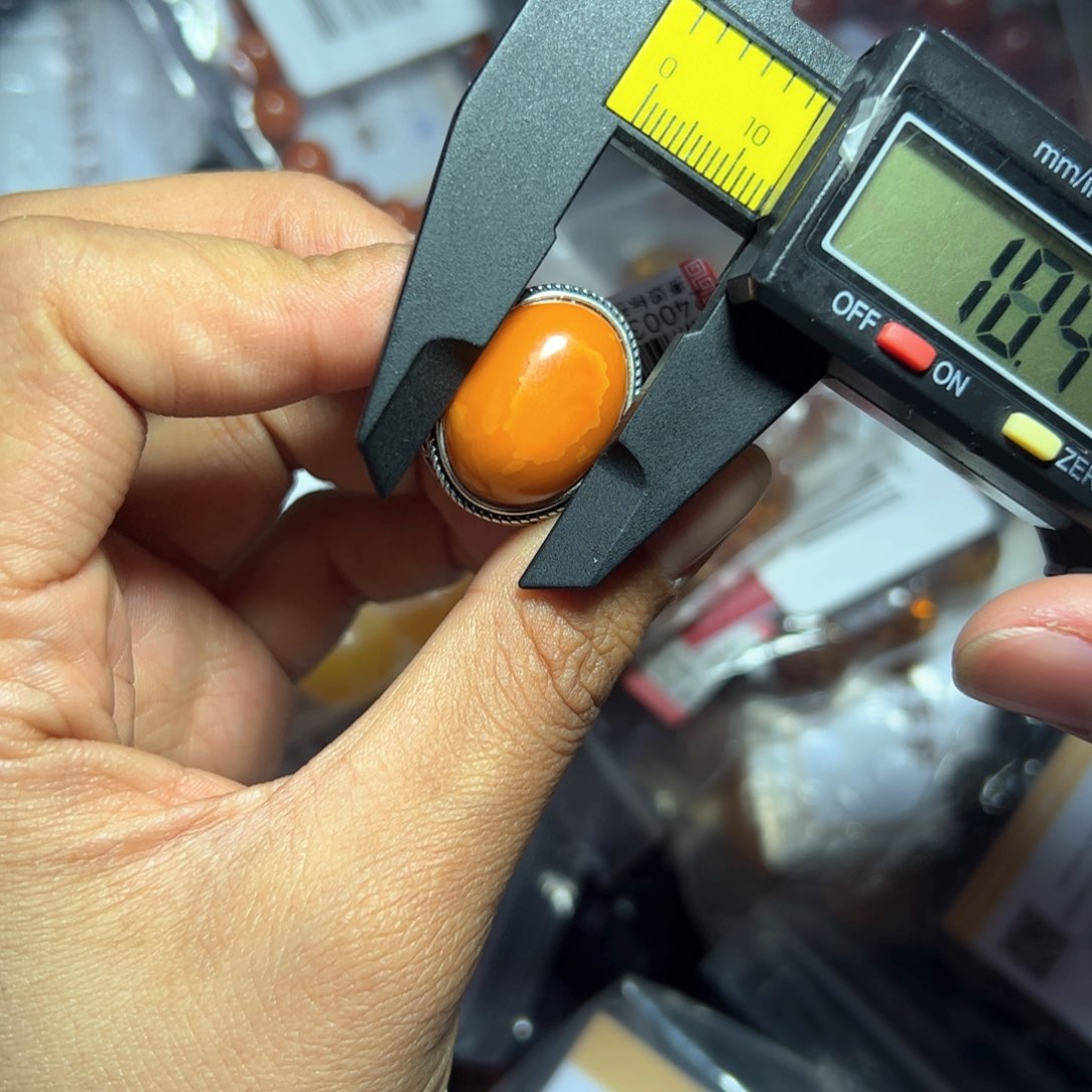 琥珀珠宝奇石银S925镶嵌188