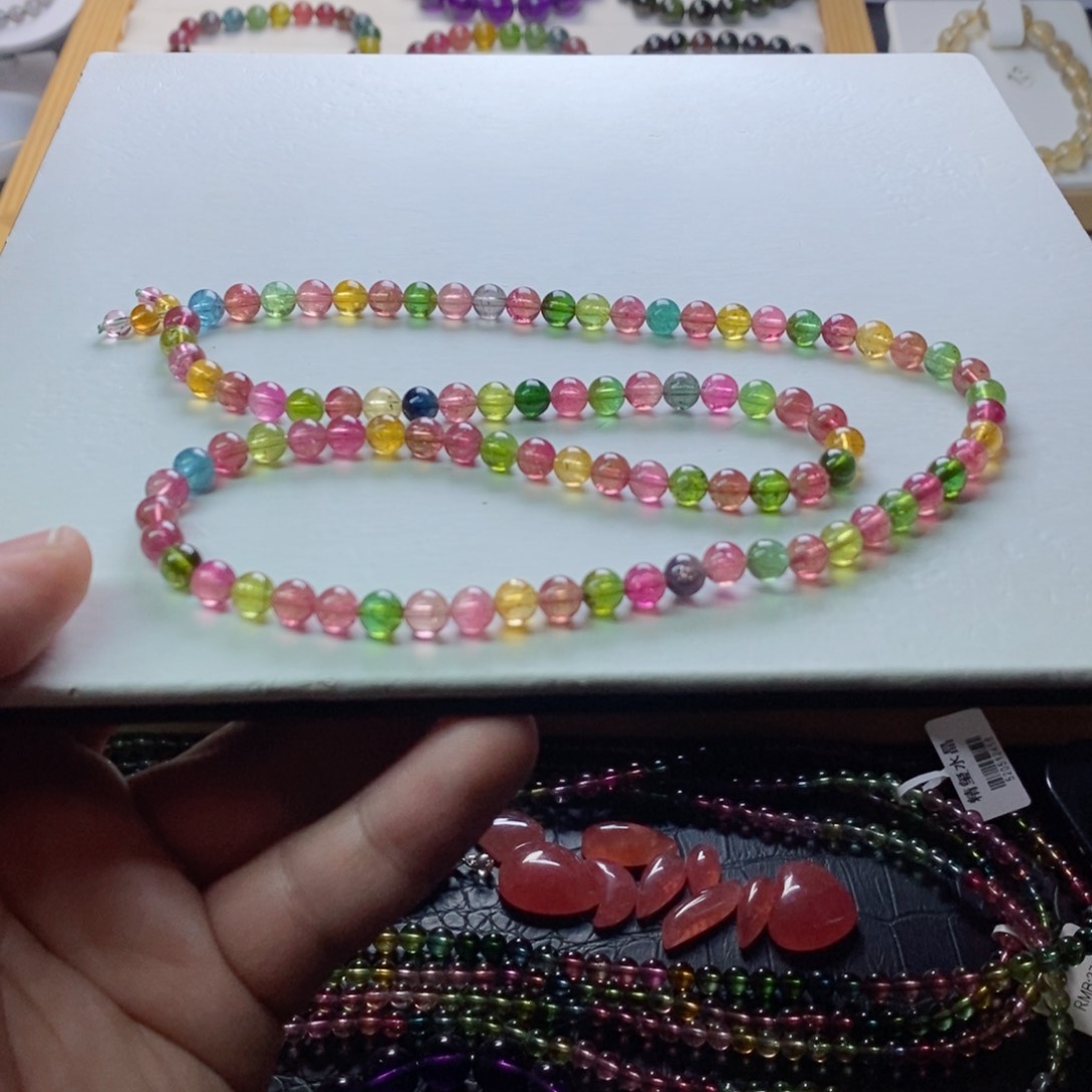 碧玺碧玺手链未镶嵌