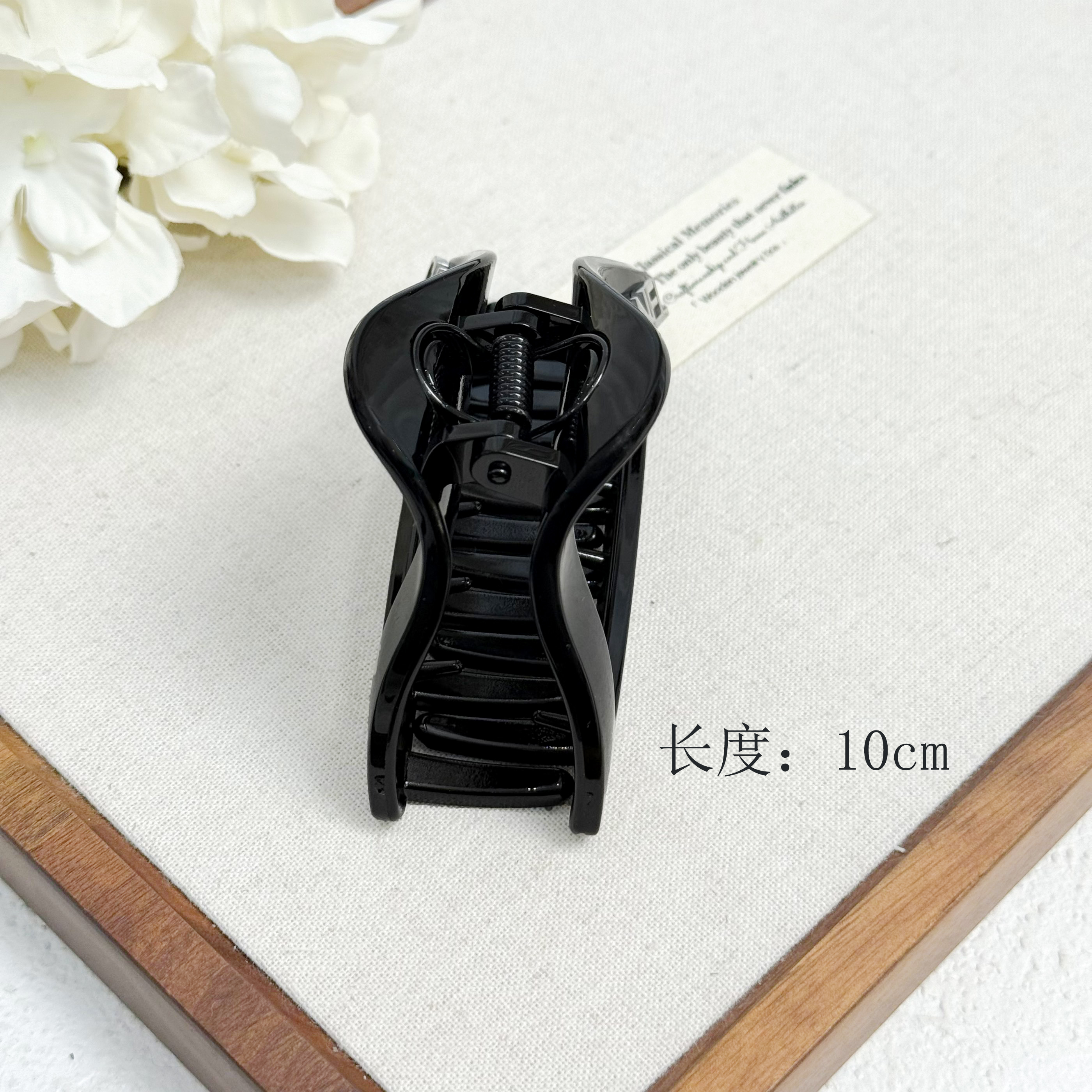 V42简约高级感轻奢小香风后脑勺抓夹10CM