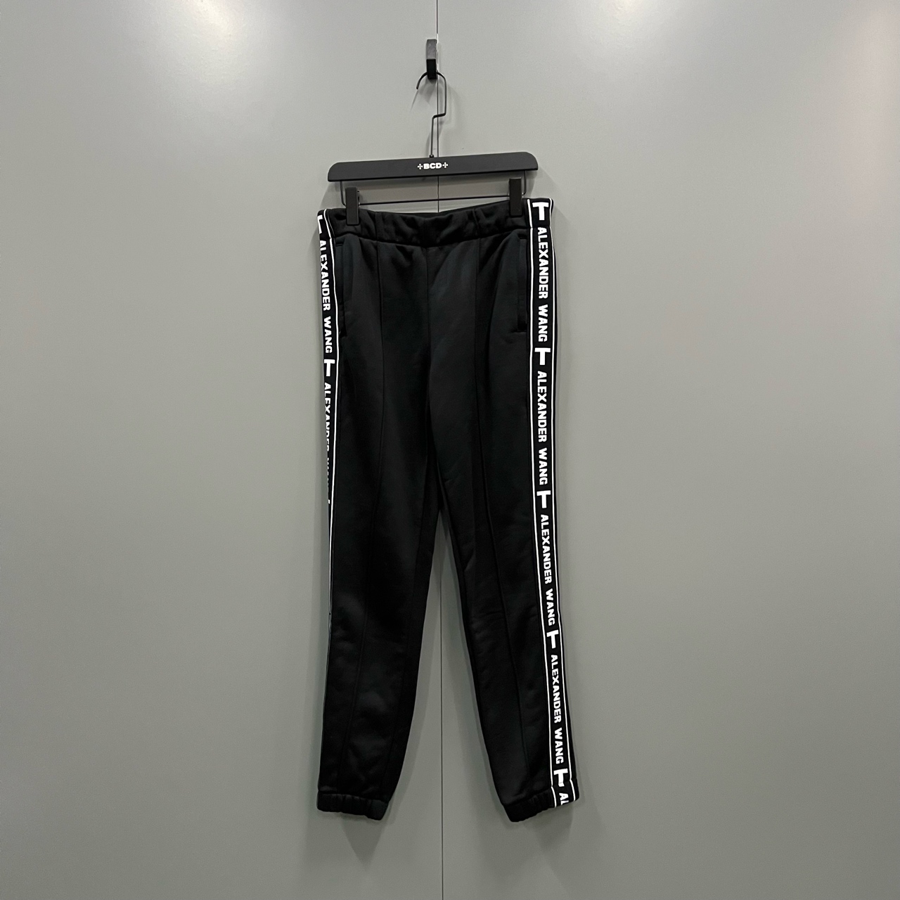 99新 ALEXANDER WANG tt1 大王 串标logo长裤 S码/0603629