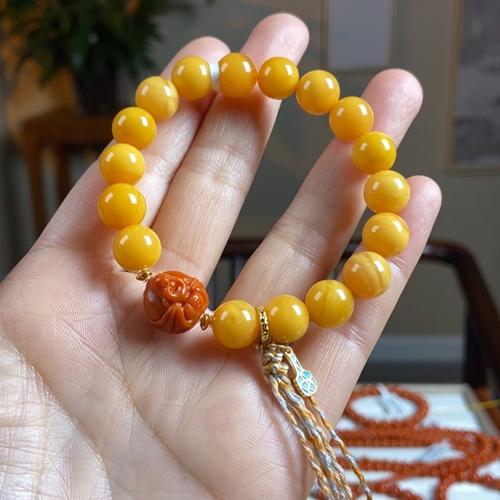 琥珀手链未镶嵌蜜蜡手串的10