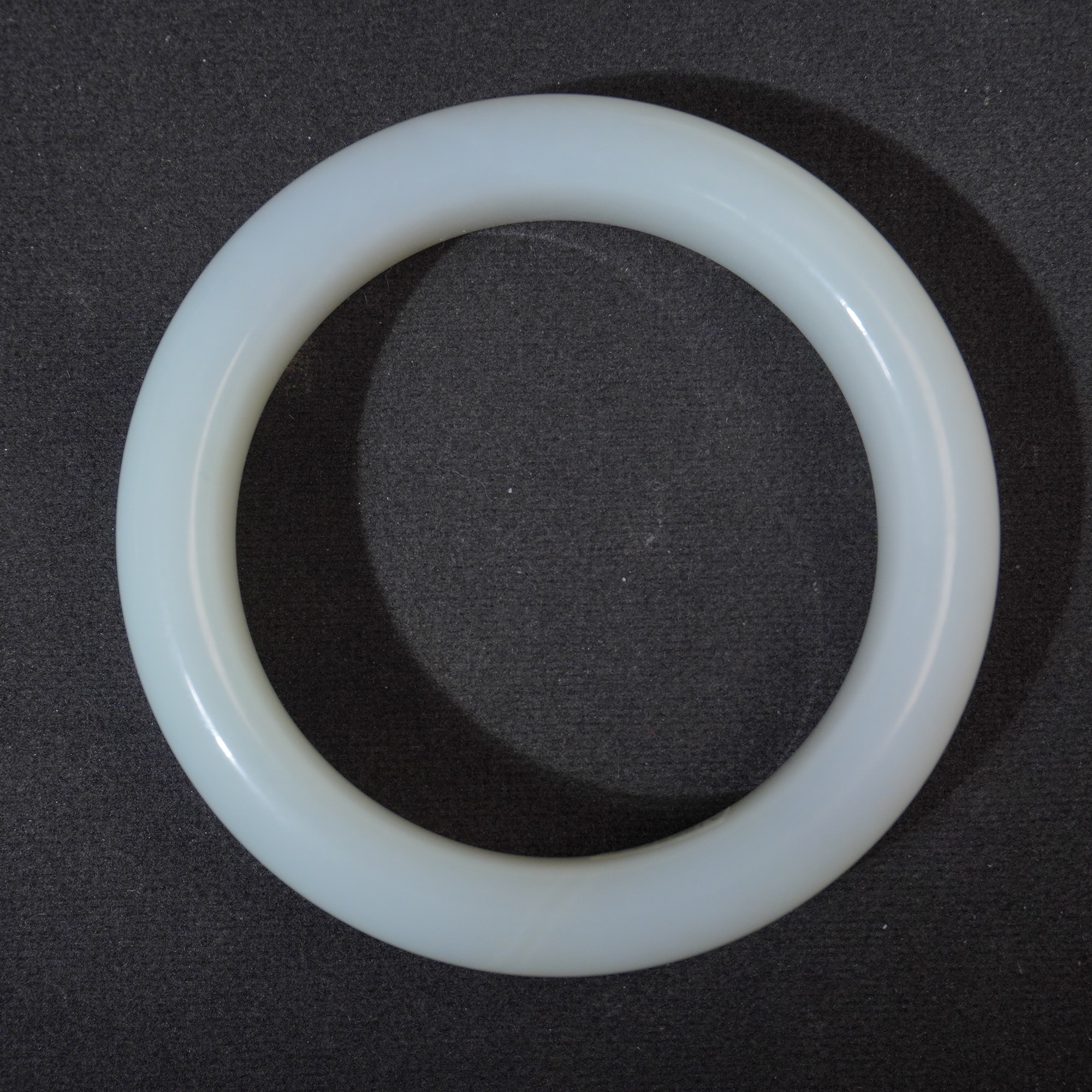 2NF32  清  和田玉素面手镯