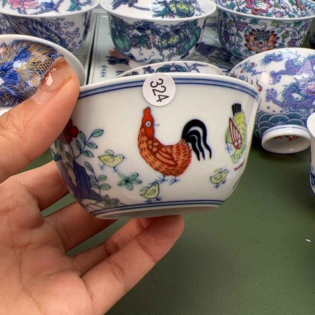 杯沙沙手工手绘茶具324