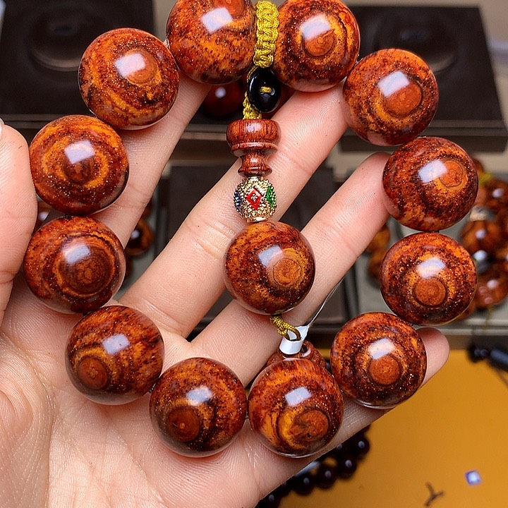 花梨木类手串/手链黄花梨风化料老挝花梨土埋料2.0