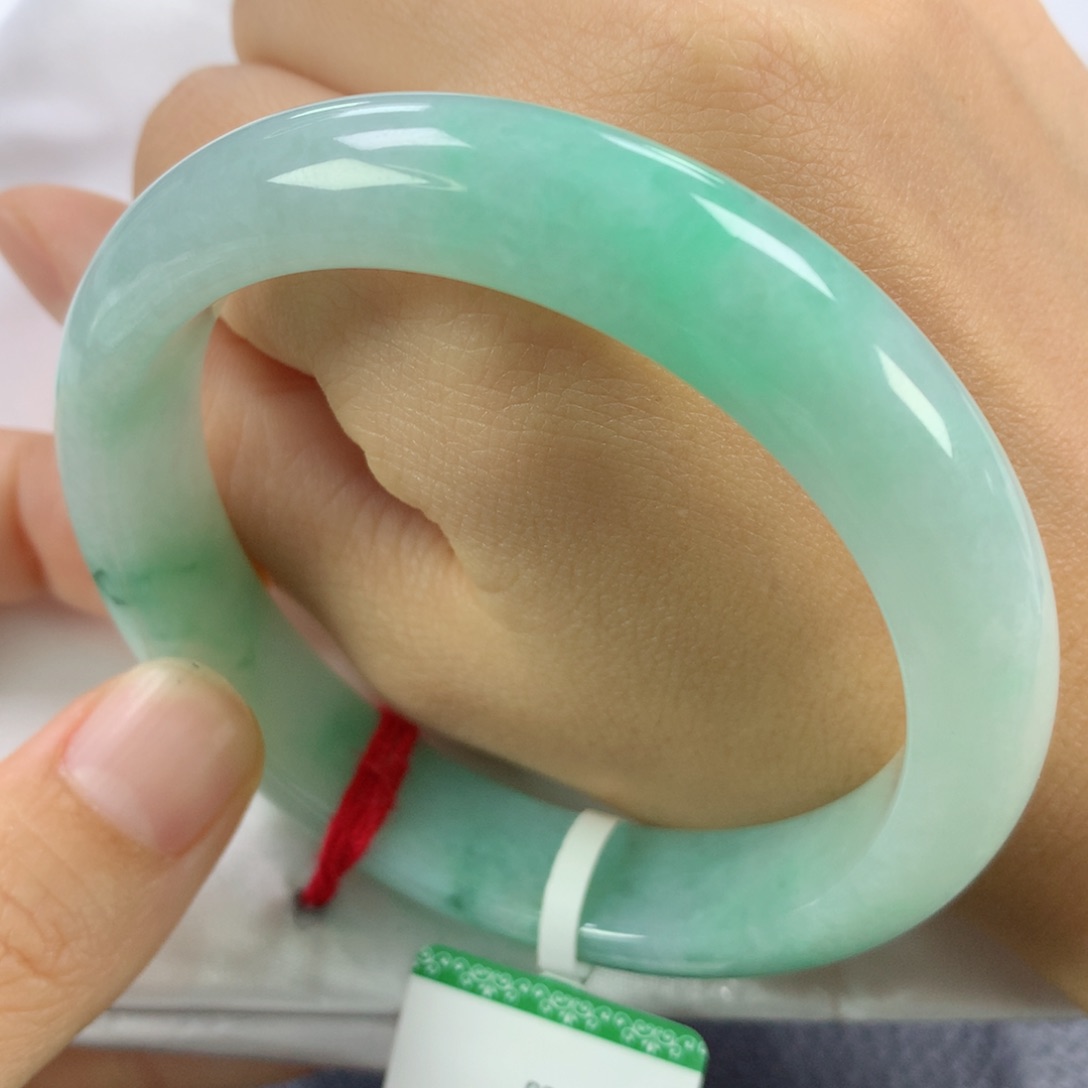 未镶嵌手镯翡翠缅甸天然翡翠A货57正