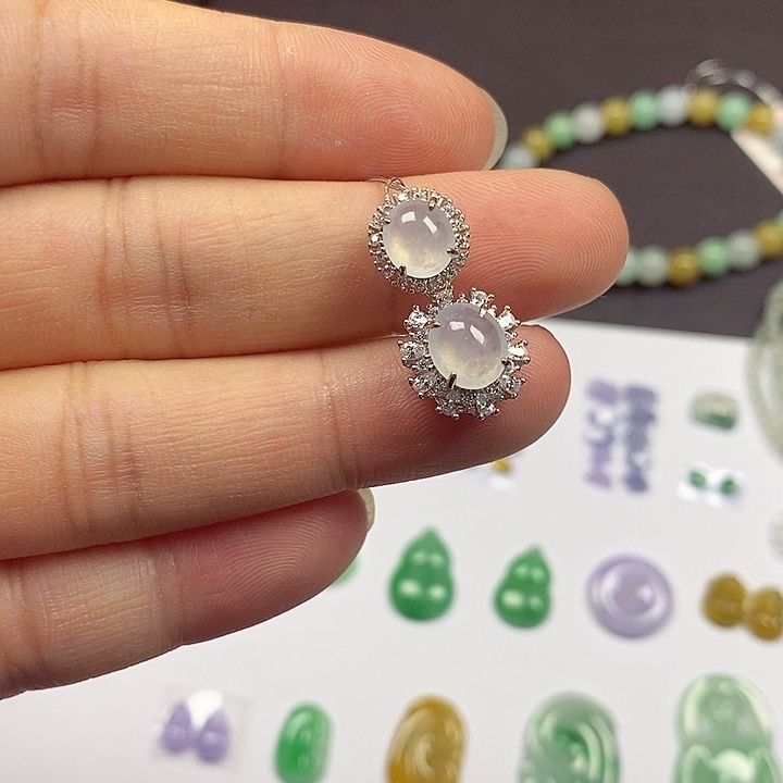 翡翠银S925镶嵌颈饰翡翠