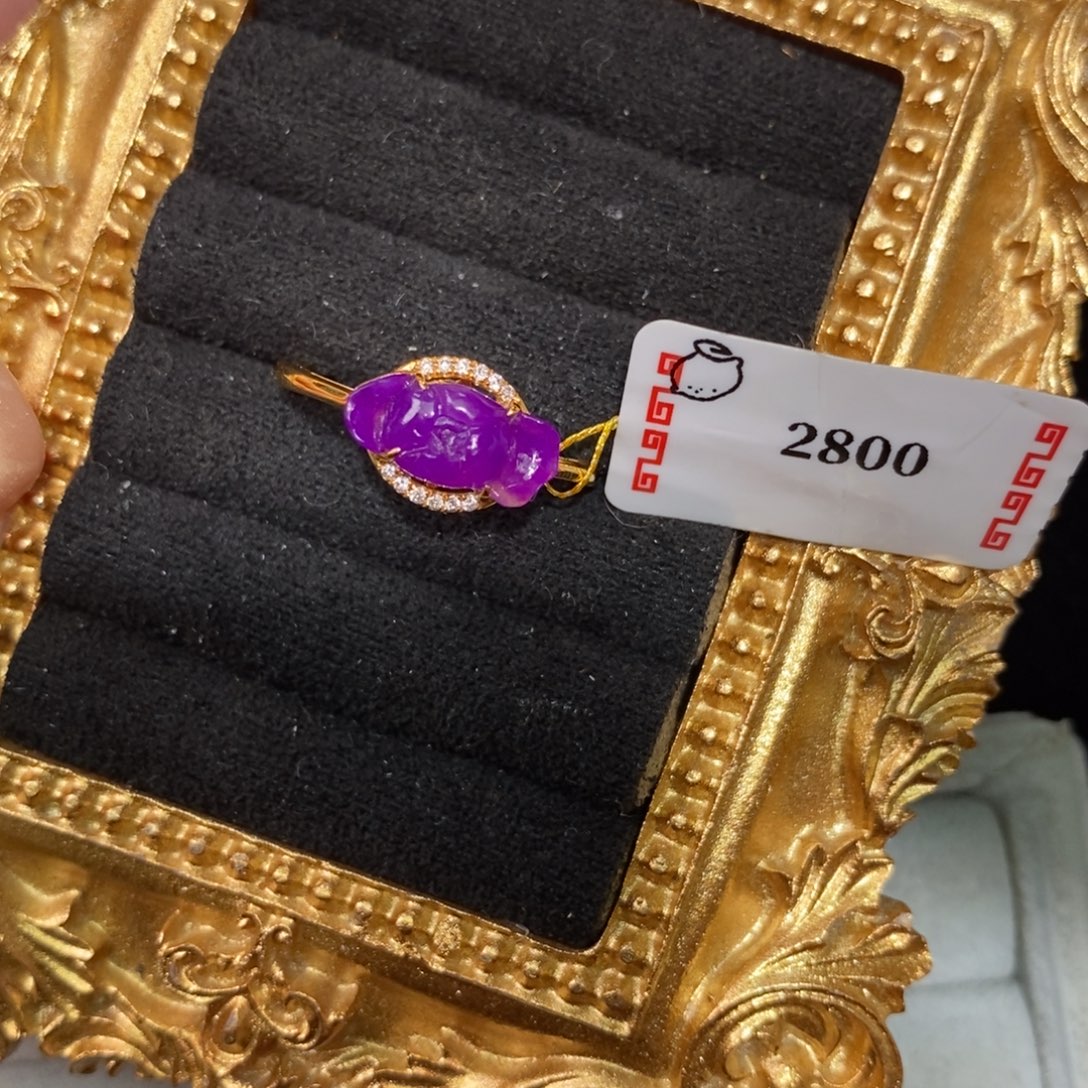 苏纪石（舒俱来）18K金镶嵌戒指