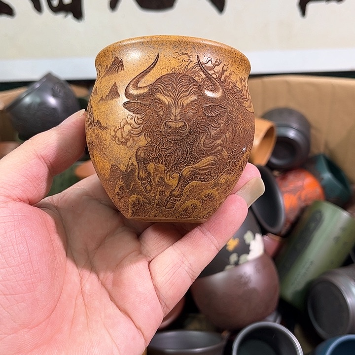 茶杯紫砂全手工紫砂主人杯