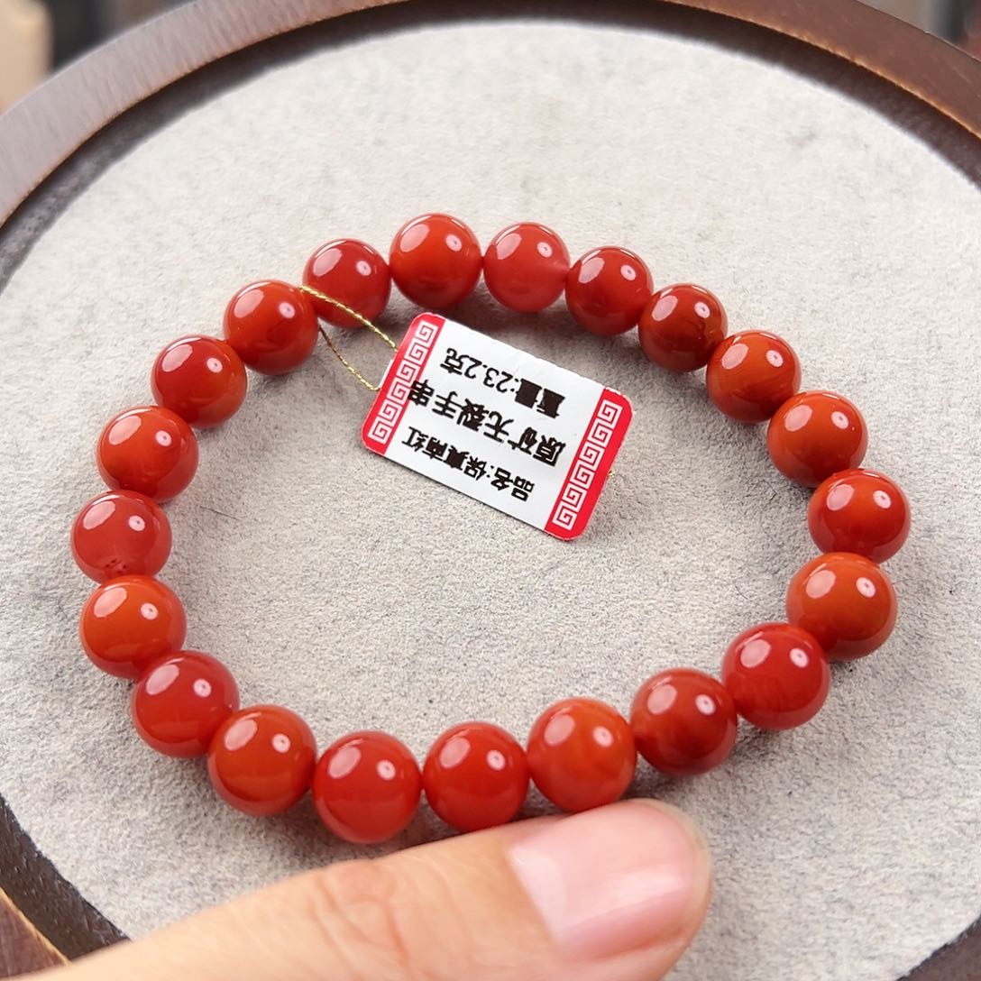 南红玛瑙手串未镶嵌