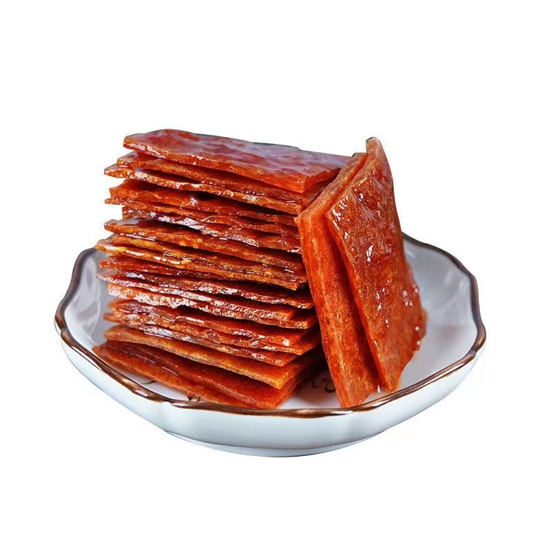 猪肉脯大片蜜汁无添加低脂休闲零食厚切一斤猪肉脯大片厚切追剧