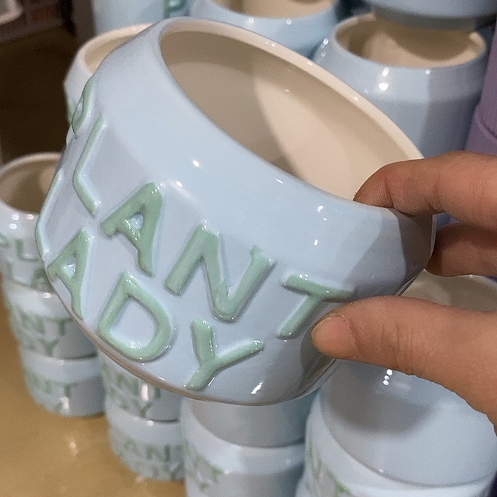 陶摆件陶盆有孔 瑕疵针孔漏釉介意勿拍外口 10外高9