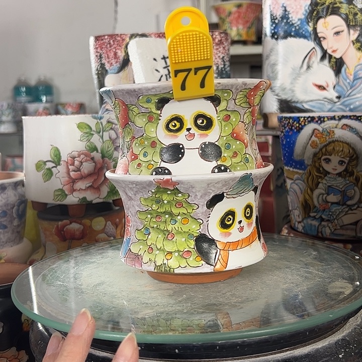景德镇手绘花盆性价比超高