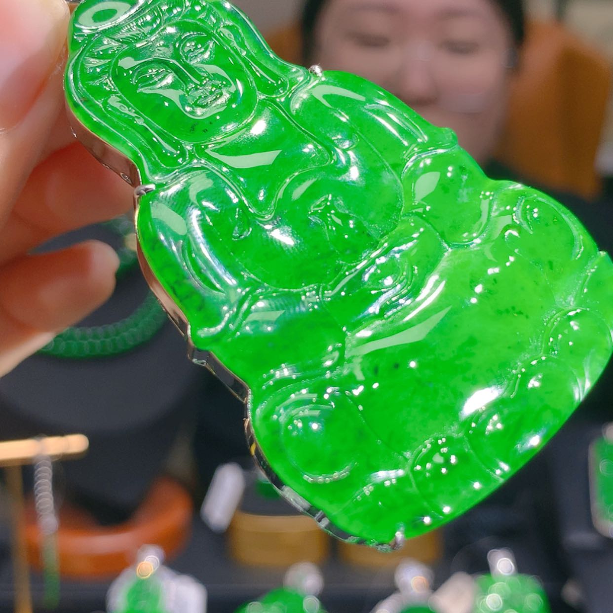 【闪购商品】翡翠颈饰未镶嵌5柒姐