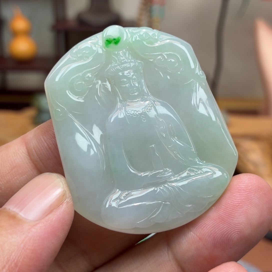 翡翠未镶嵌颈饰挂件