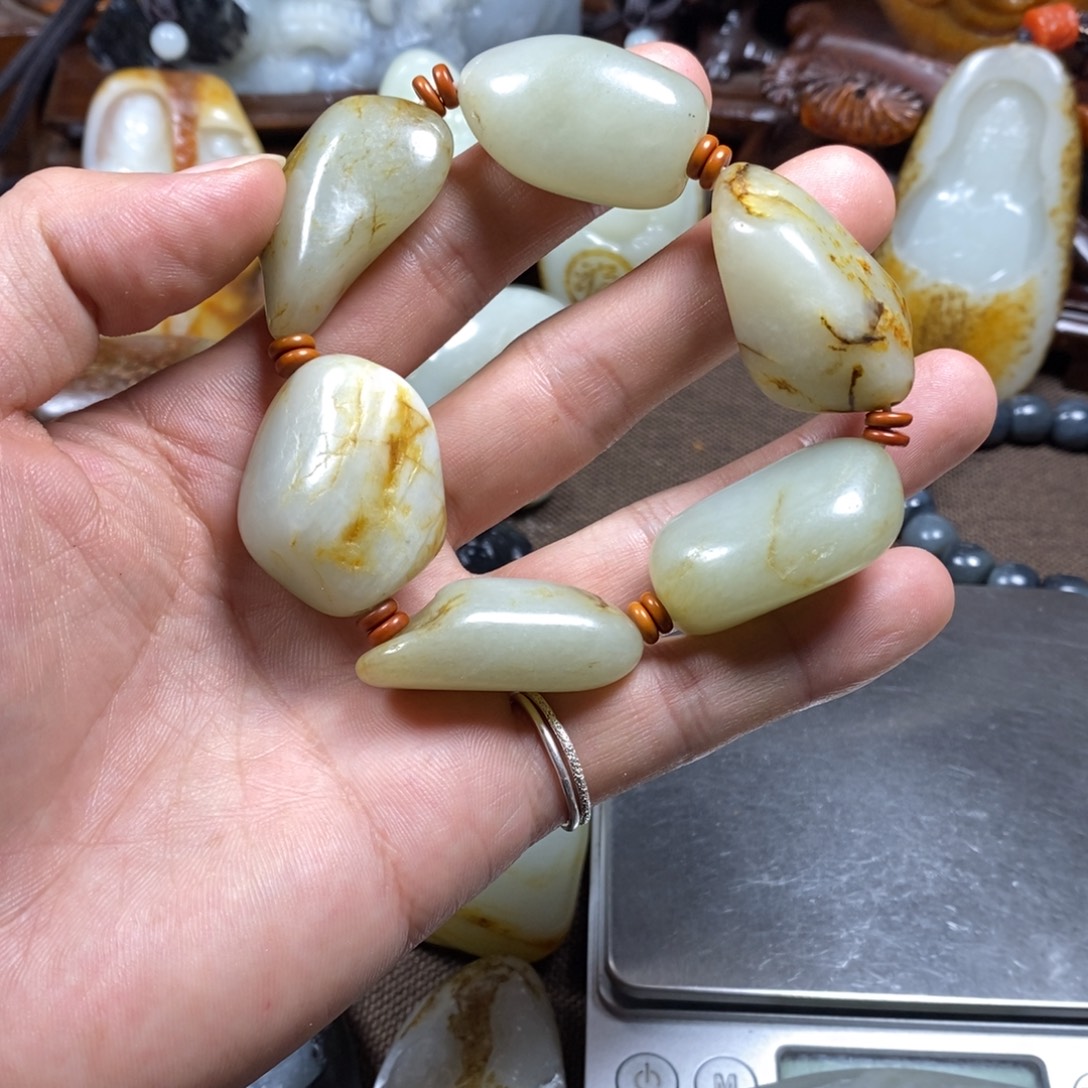 平***福和田玉未镶嵌挂件