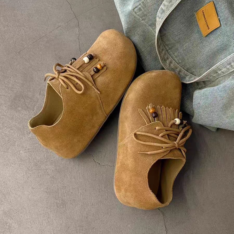 平跟秋季休闲厚底勃肯拼色单鞋英伦风休闲鞋时尚冬季平底圆头系带