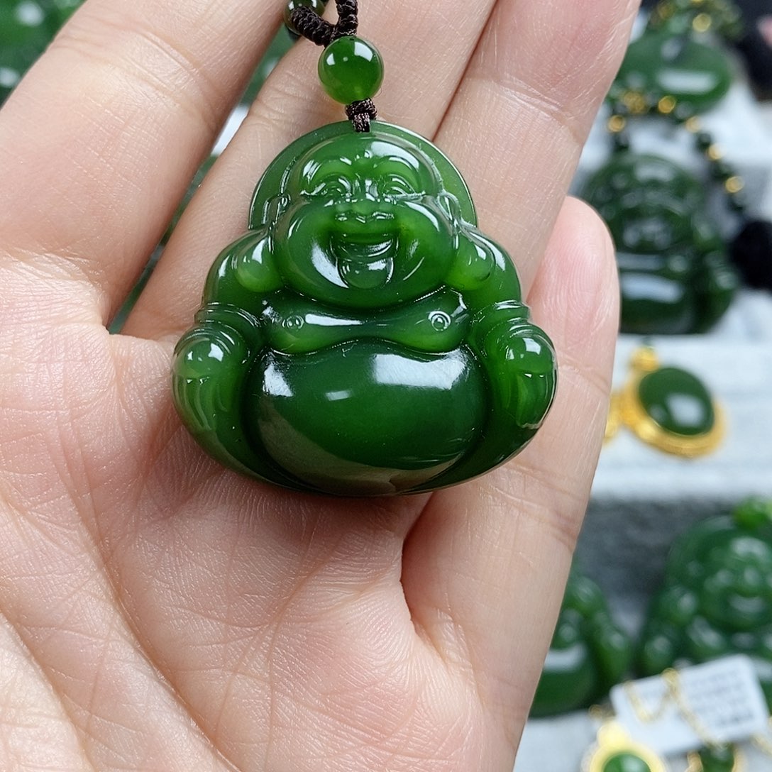 和田玉（碧玉）未镶嵌颈饰35mm