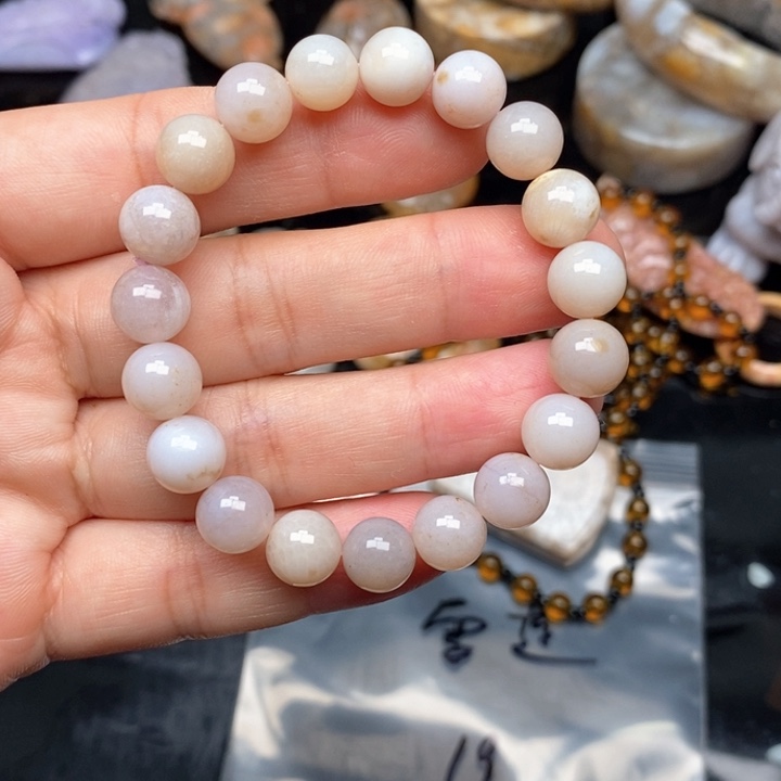 硅化珊瑚（珊瑚玉）手镯9K金镶嵌