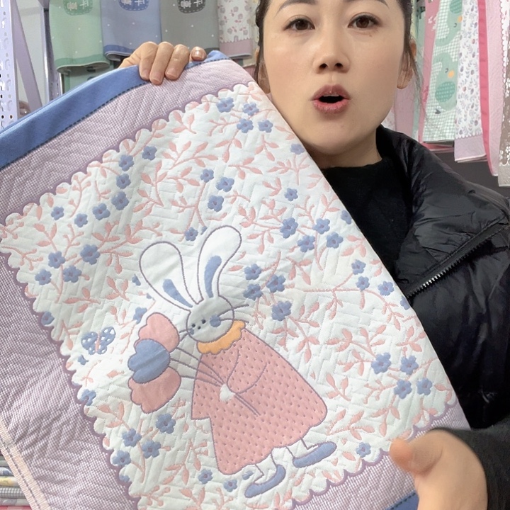 棉特价促销蓝色花园兔