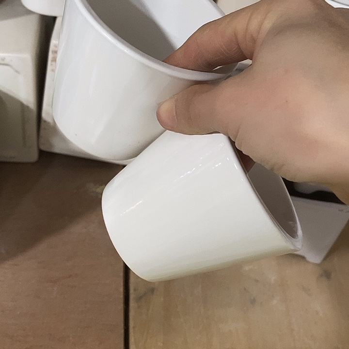 陶摆件陶盆有孔 瑕疵针孔漏釉介意勿拍外口 9外高8