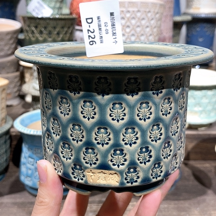 七里烧花盆2-9-226口径8