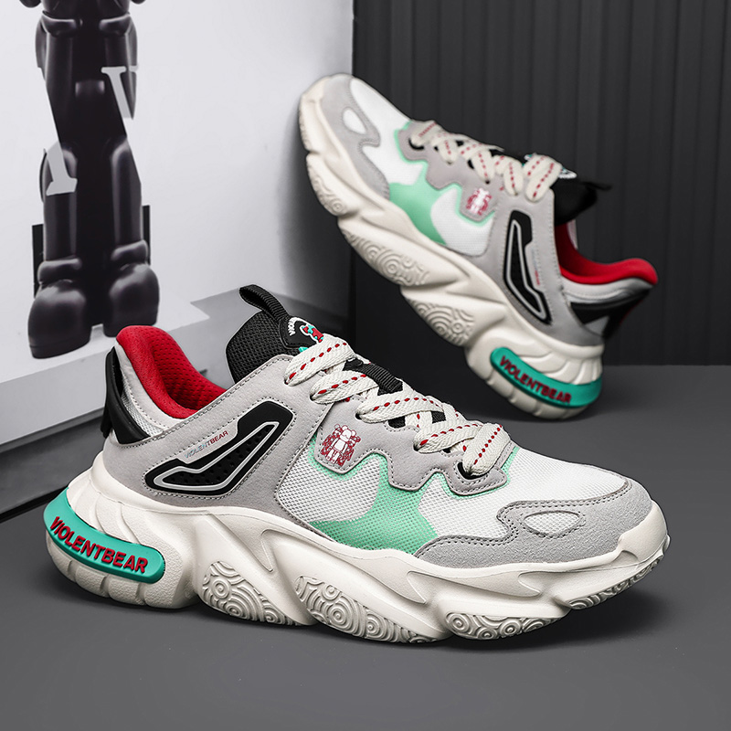 Violentbear/暴力熊夏季新款透气休闲鞋子百搭轻便男女运动老爹鞋