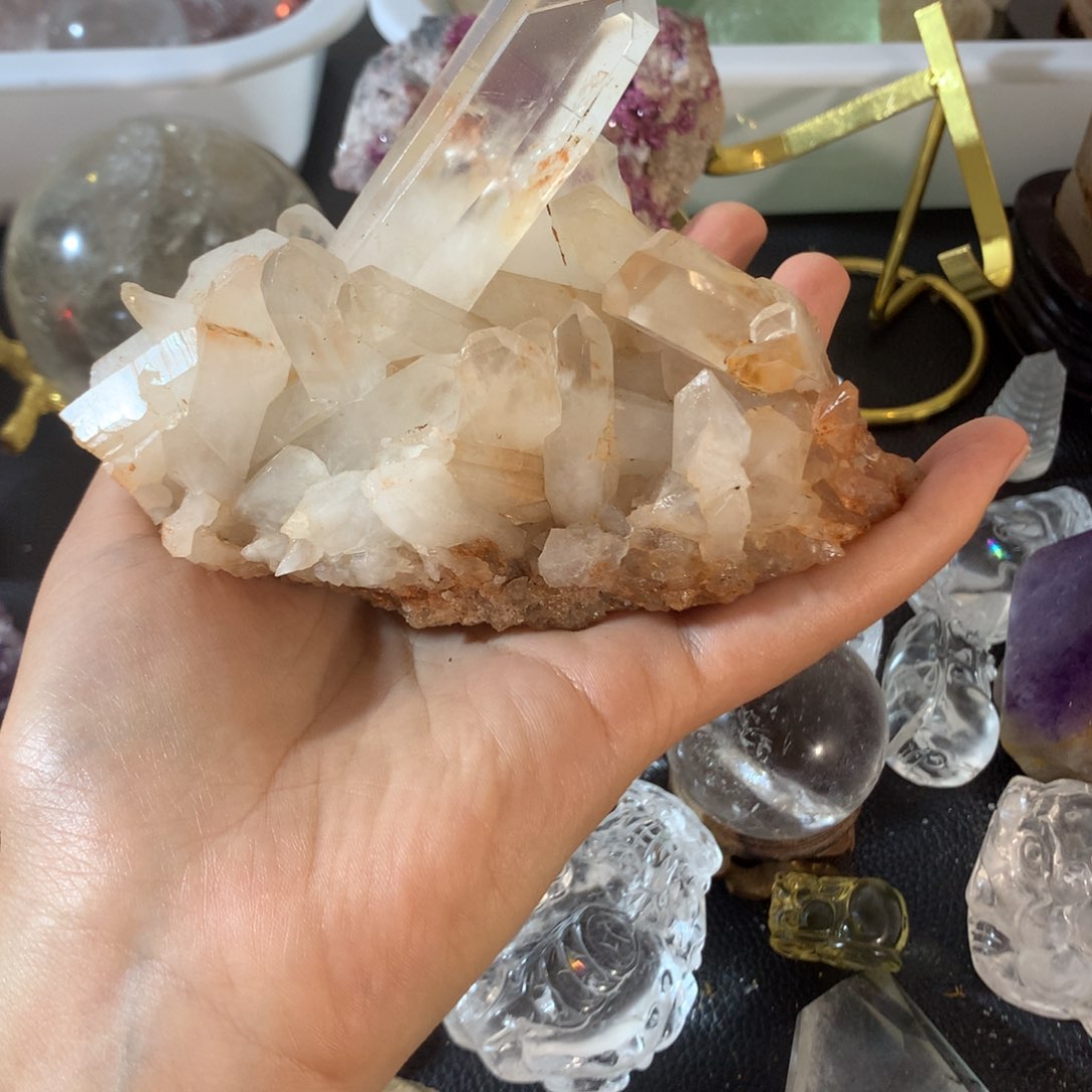水晶手链未镶嵌看****走天然