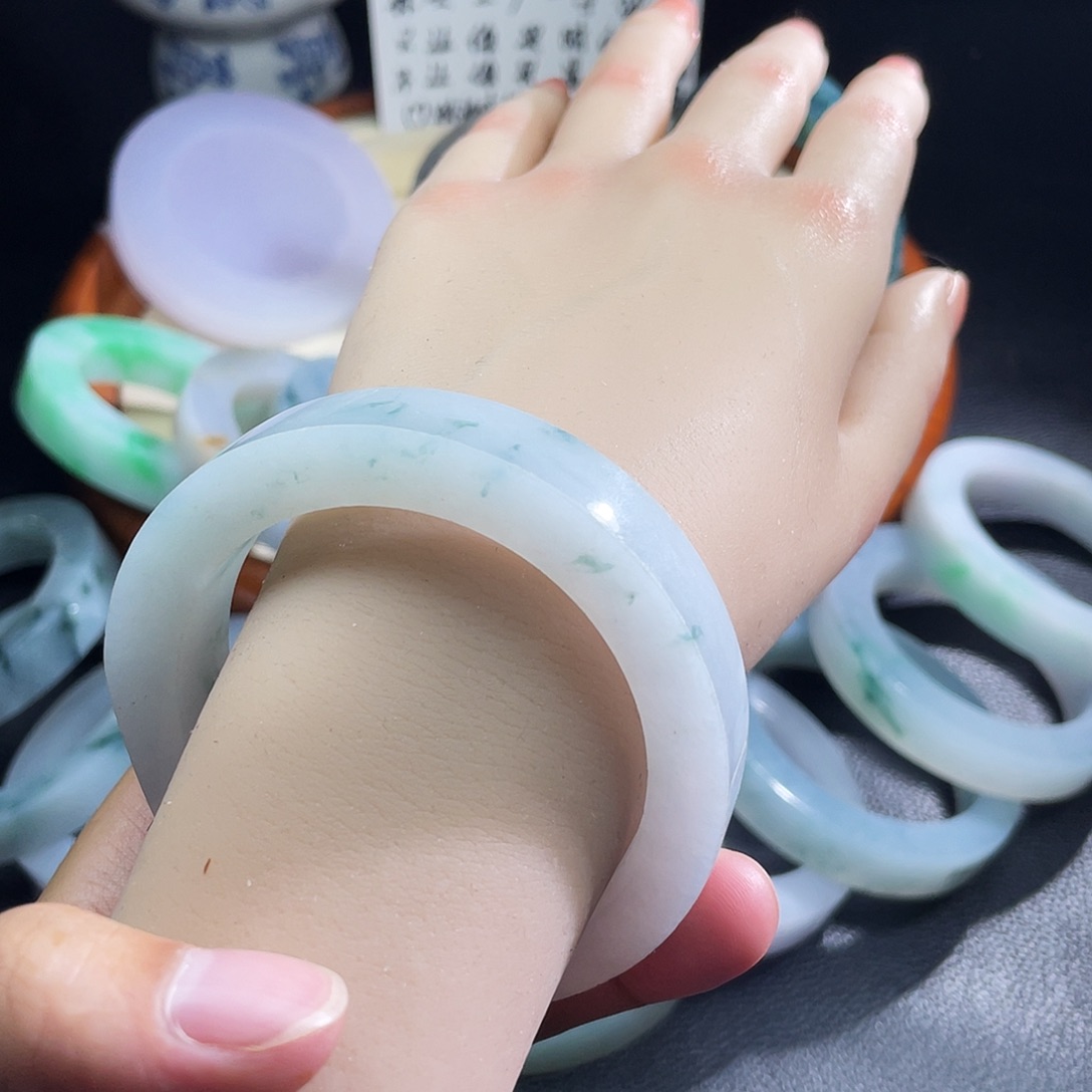 定制翡翠未镶嵌缅甸天然翡翠A货55-57