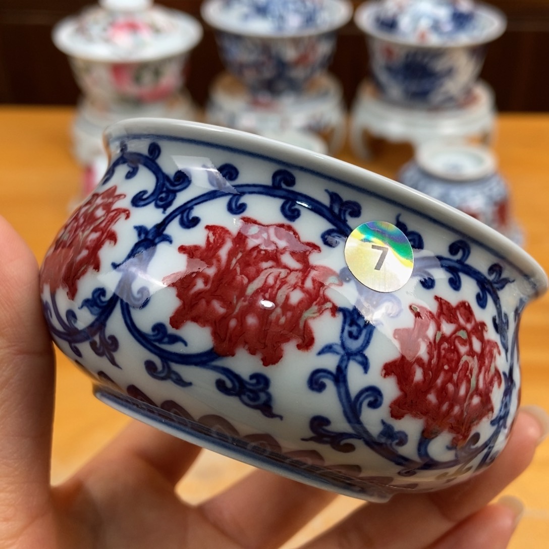 手绘现代茶具非古董