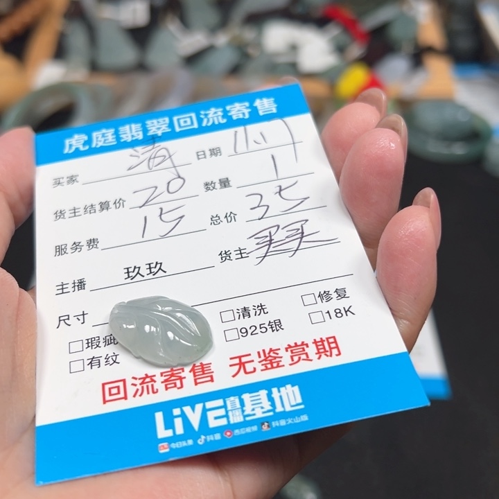 清***眠翡翠未镶嵌颈饰天然