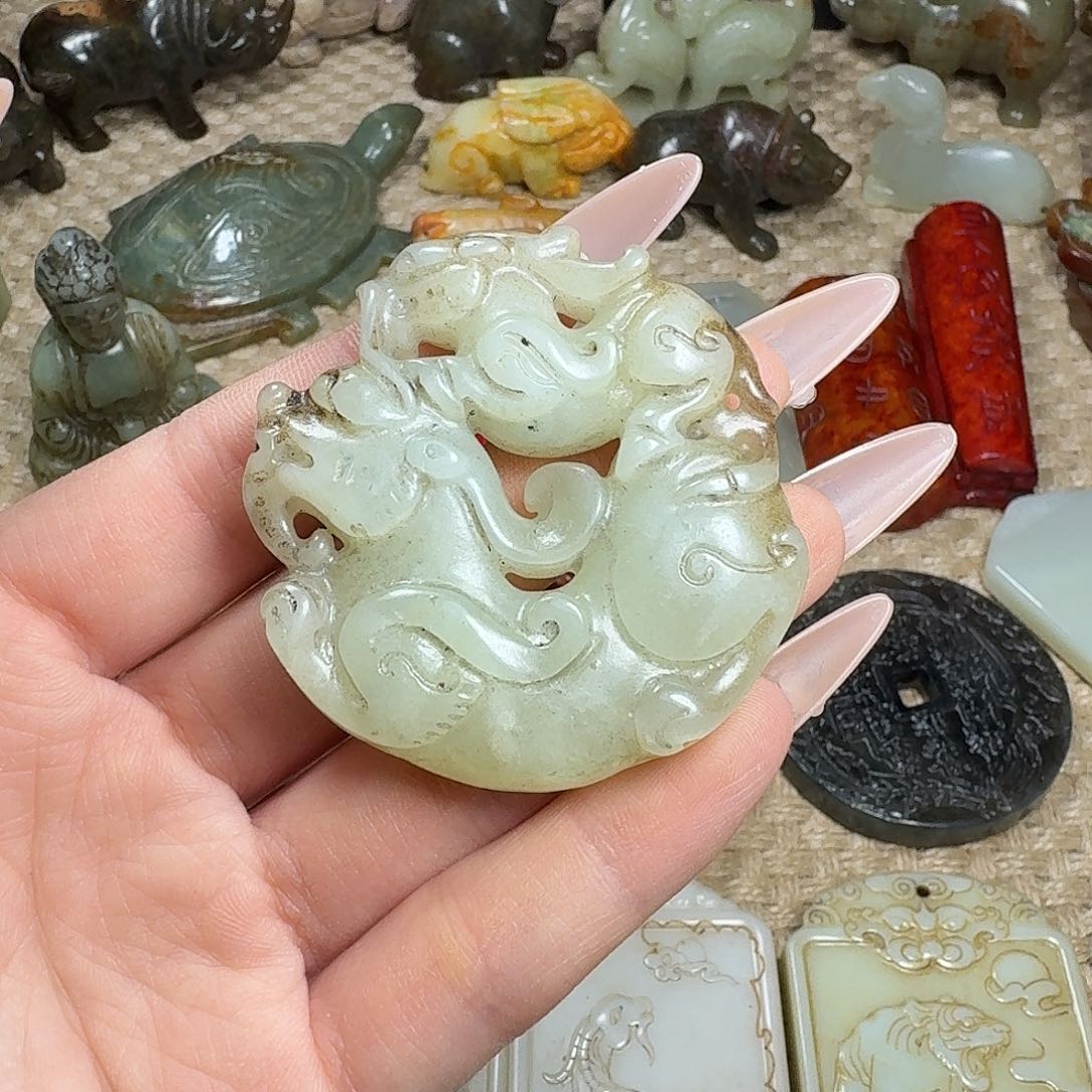 白玉菩提吊坠挂件