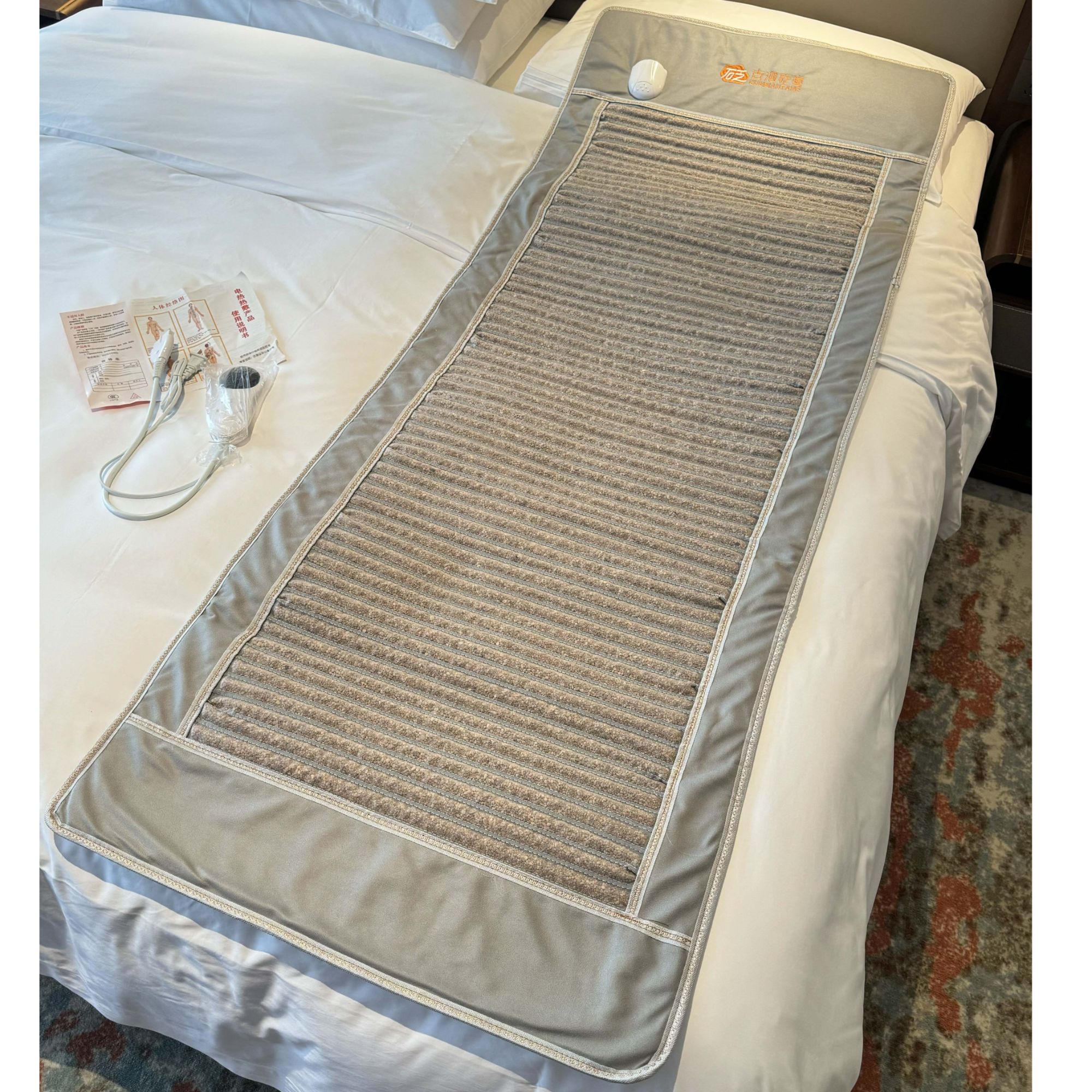 泗滨红砭  68*176 砭石颗粒床垫加热坐垫热敷垫 多功能