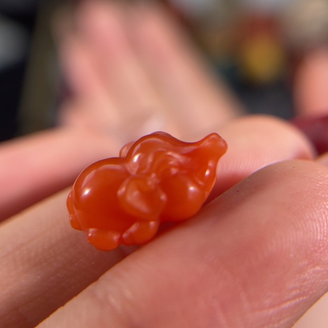 南红玛瑙滴水洞 小象未镶嵌