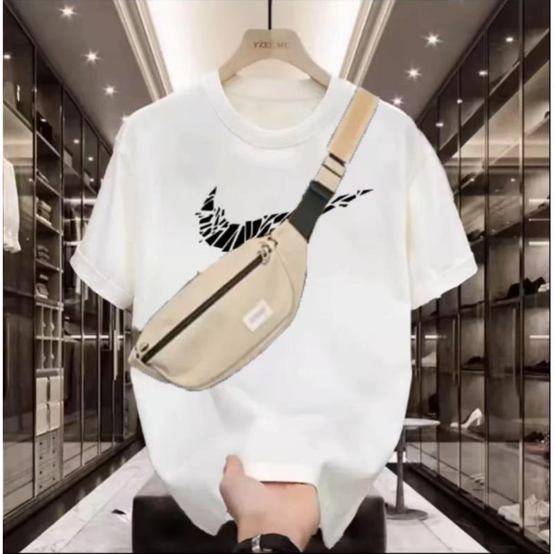 2025夏季新门店发货男女同款夏季短袖T恤男纯棉圆领-A48