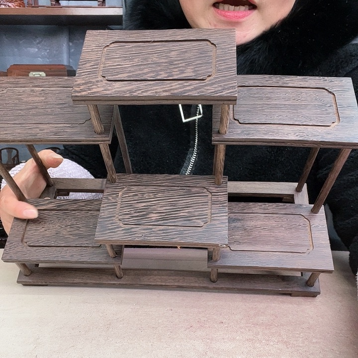 乌木类端景台小李子红木工艺品3018