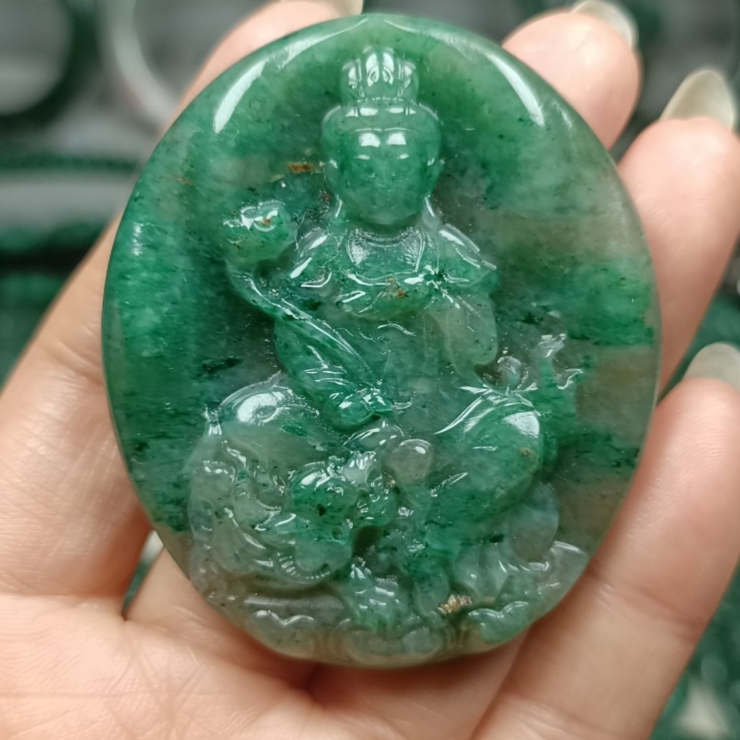 独山玉普贤菩萨未镶嵌