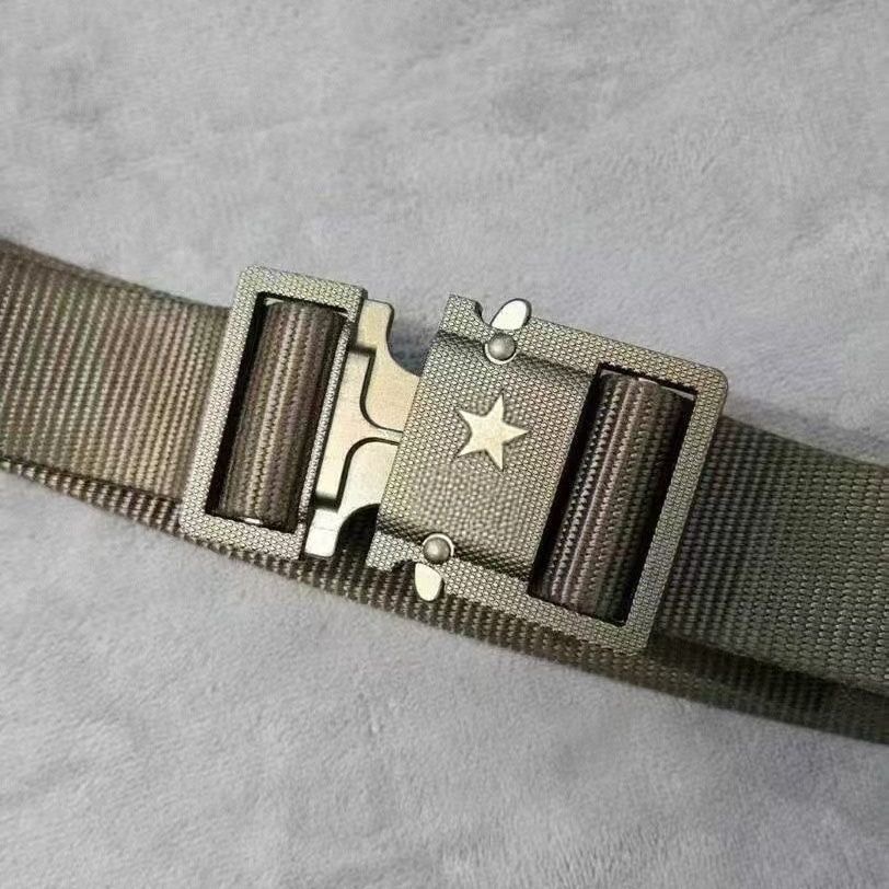 最新款快拆编制内腰带一键快拆轻便可拆卸合金编织内腰带卡扣快速