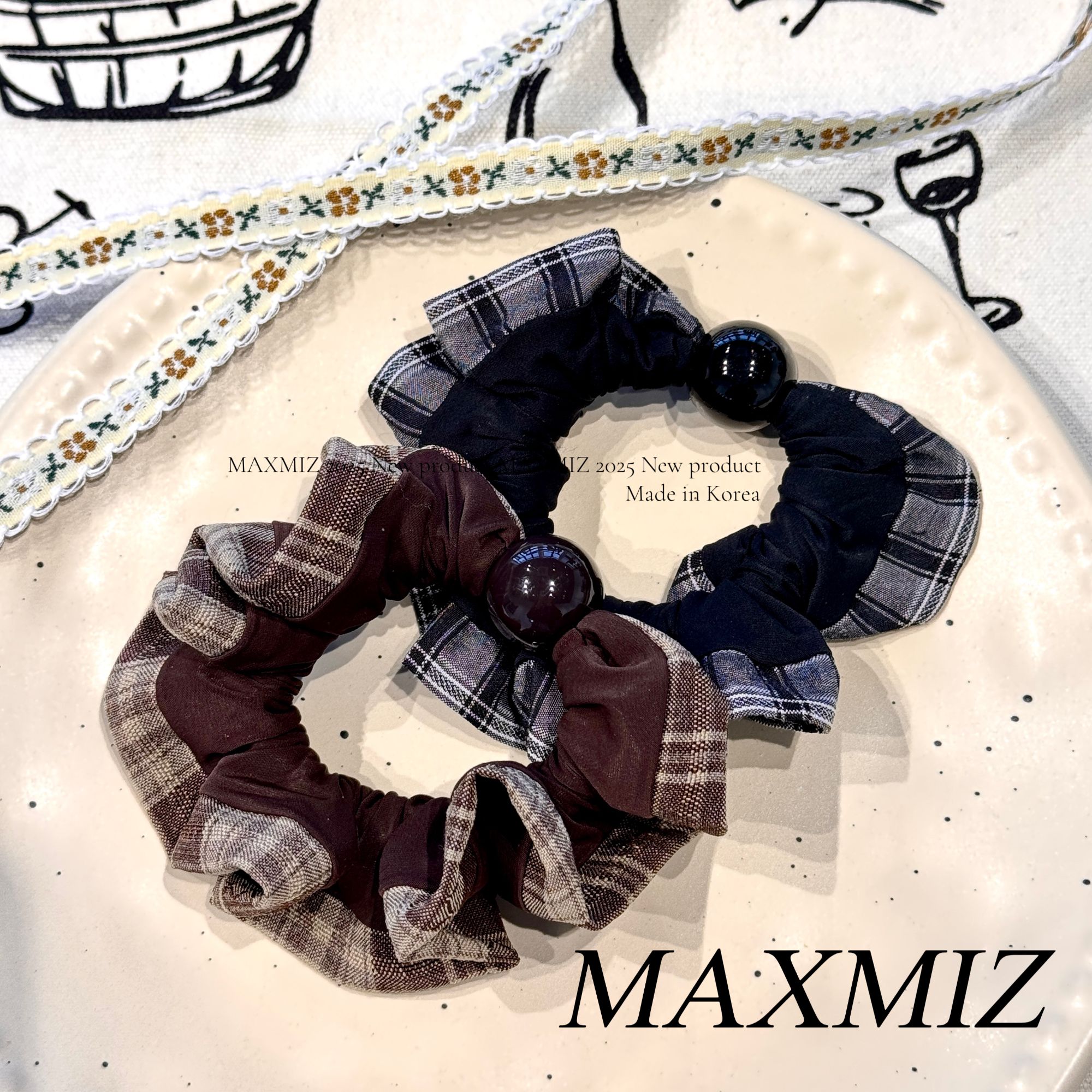 东大门 韩国新款豹纹肠圈不伤发头绳发绳 1132-2