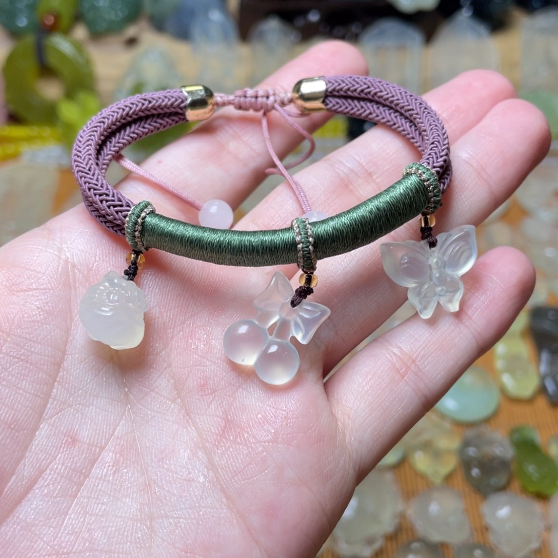 蛇纹石玉手链未镶嵌