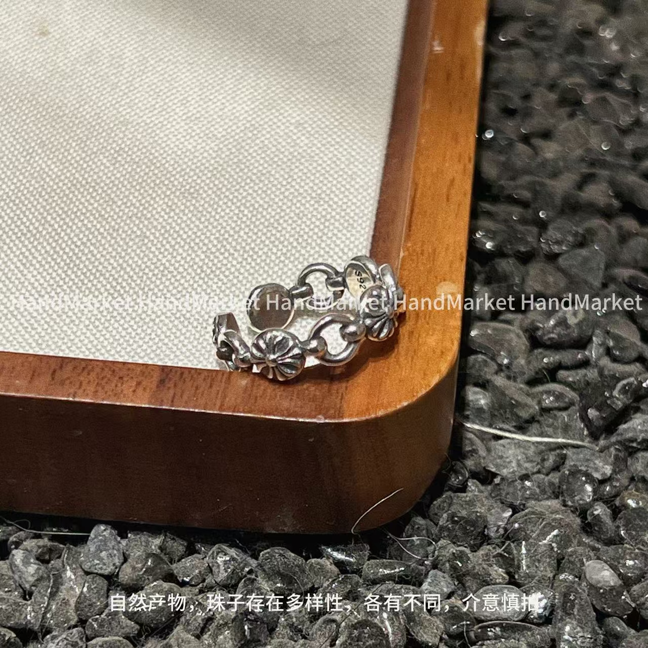 925银戒指 【罗曼史】百搭时尚复古极简风活口指环戒指1129