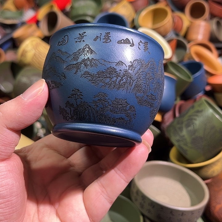 紫砂茶杯全手工紫砂主人杯