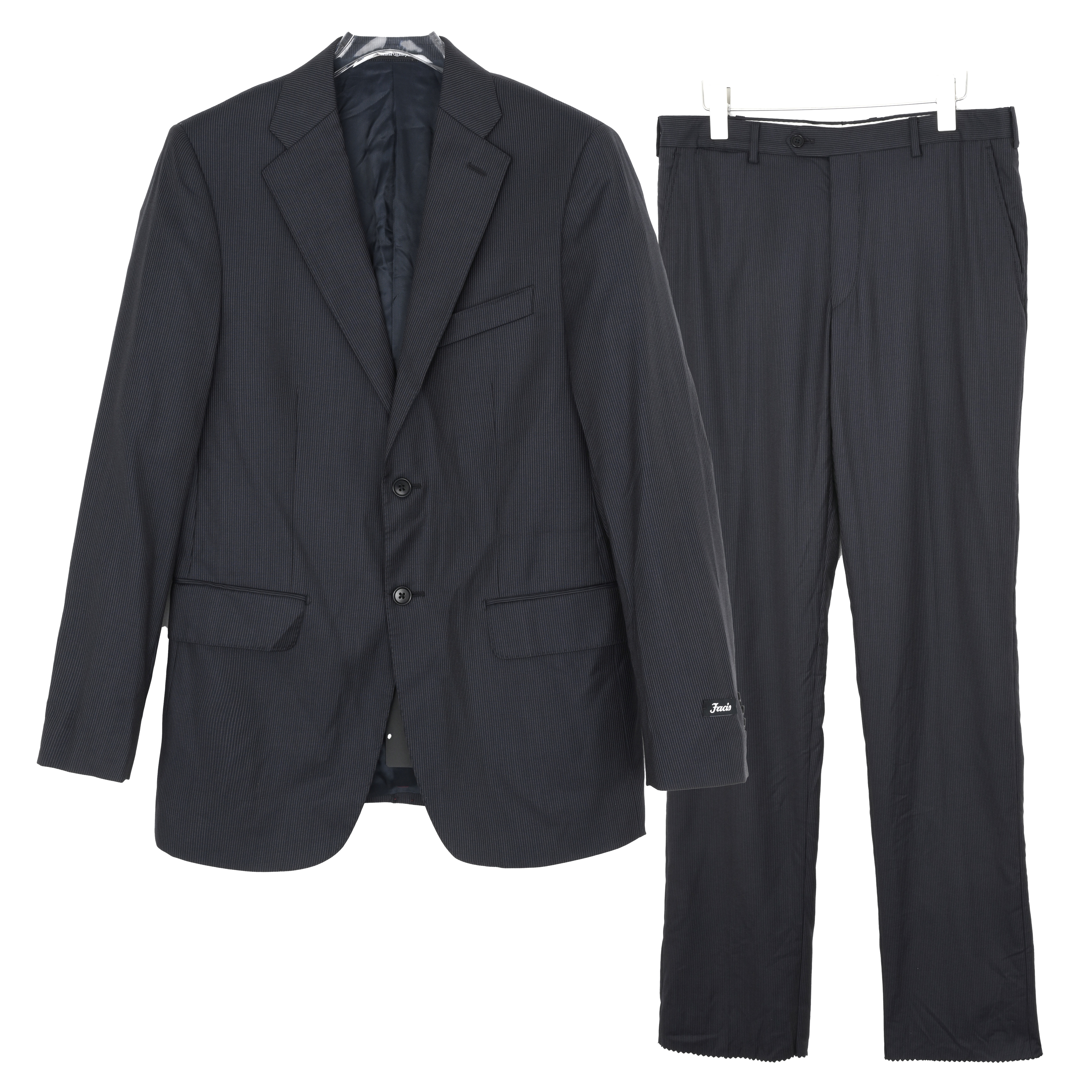 FACIS 男士蓝色条纹气质羊毛西服套装F412-3973-W01211010