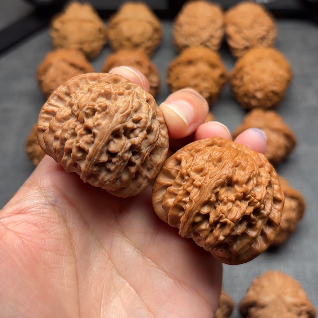 文玩核桃把件球白44