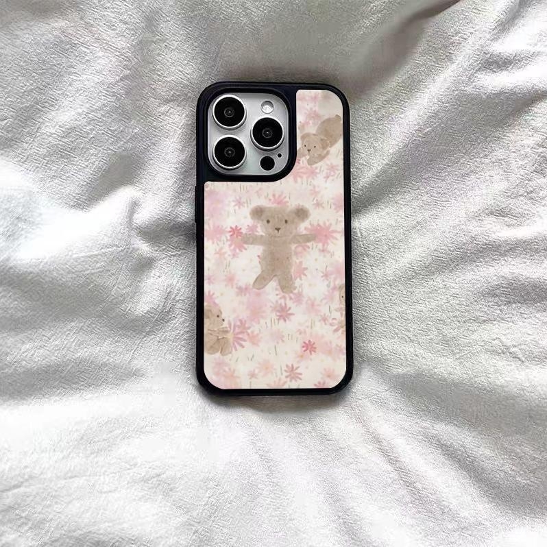 新款韩系小熊手机壳适用苹果xsmax/xr荣耀90gt小米opporeno13/14
