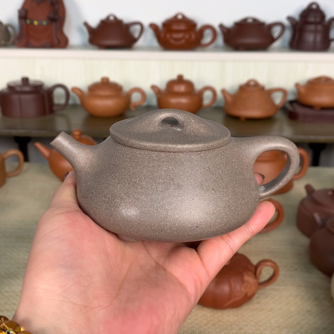 紫砂茶壶景舟石瓢容量180