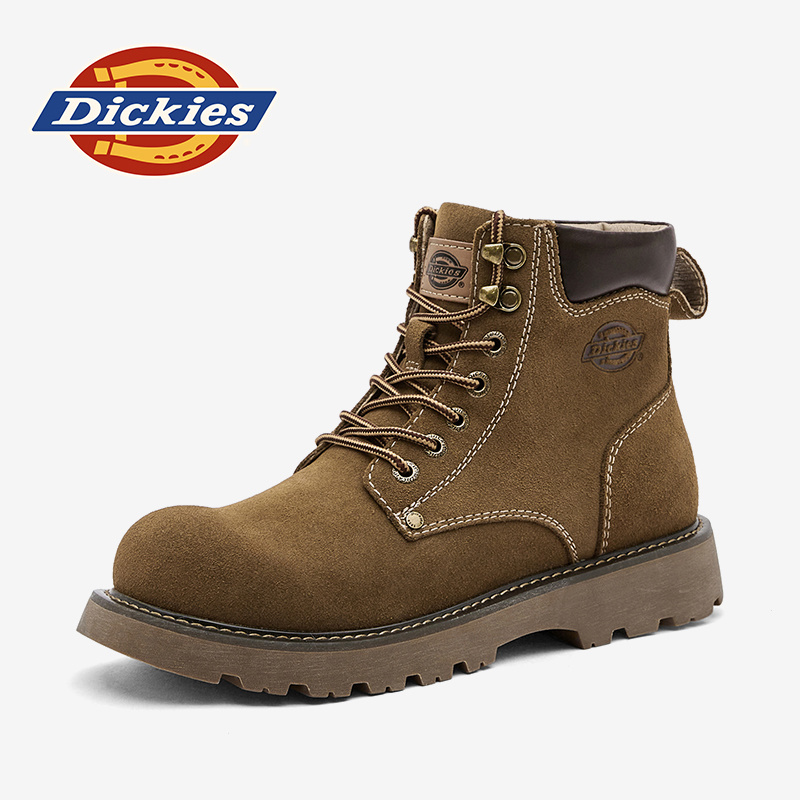 Dickies冬季男鞋新款百搭皮革工装鞋英伦时尚复古风格马丁靴