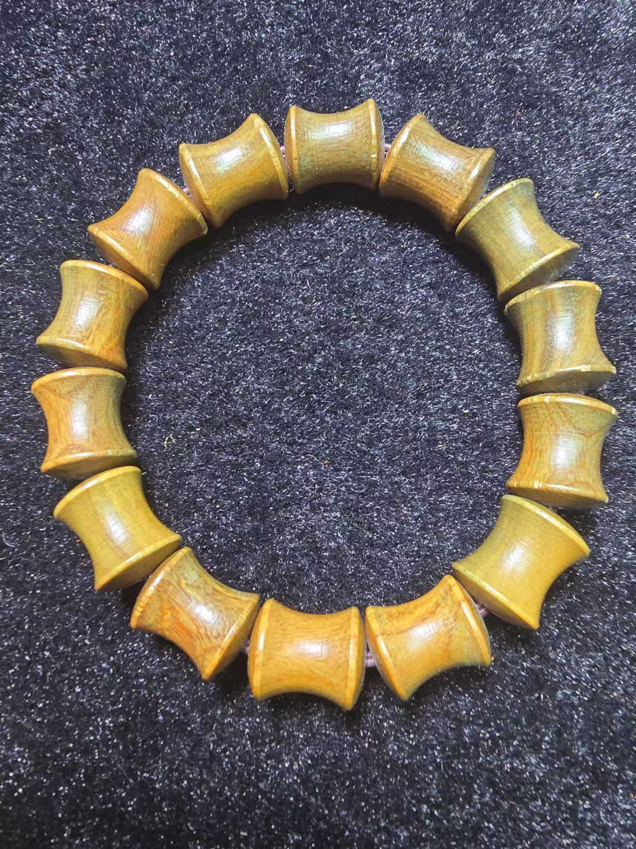 绿檀木竹节手串节节高4406