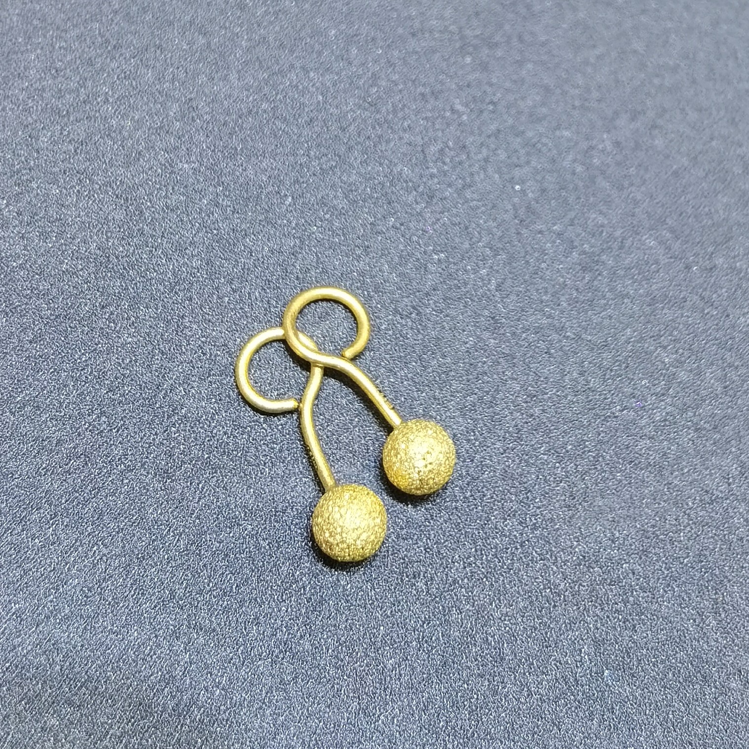 【夏夏专享】足金999 磨砂小球 ZP 0.72 攒金有道