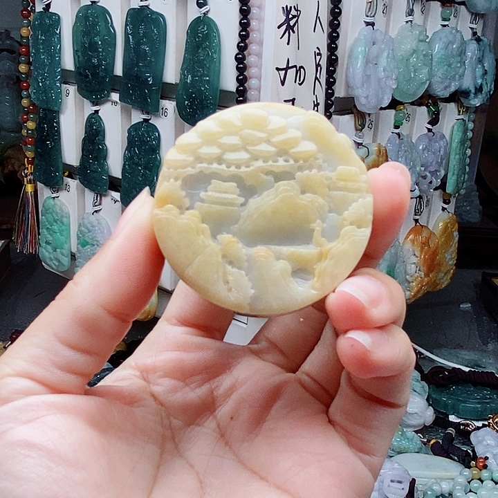 ๓***༊翡翠未镶嵌颈饰翡翠