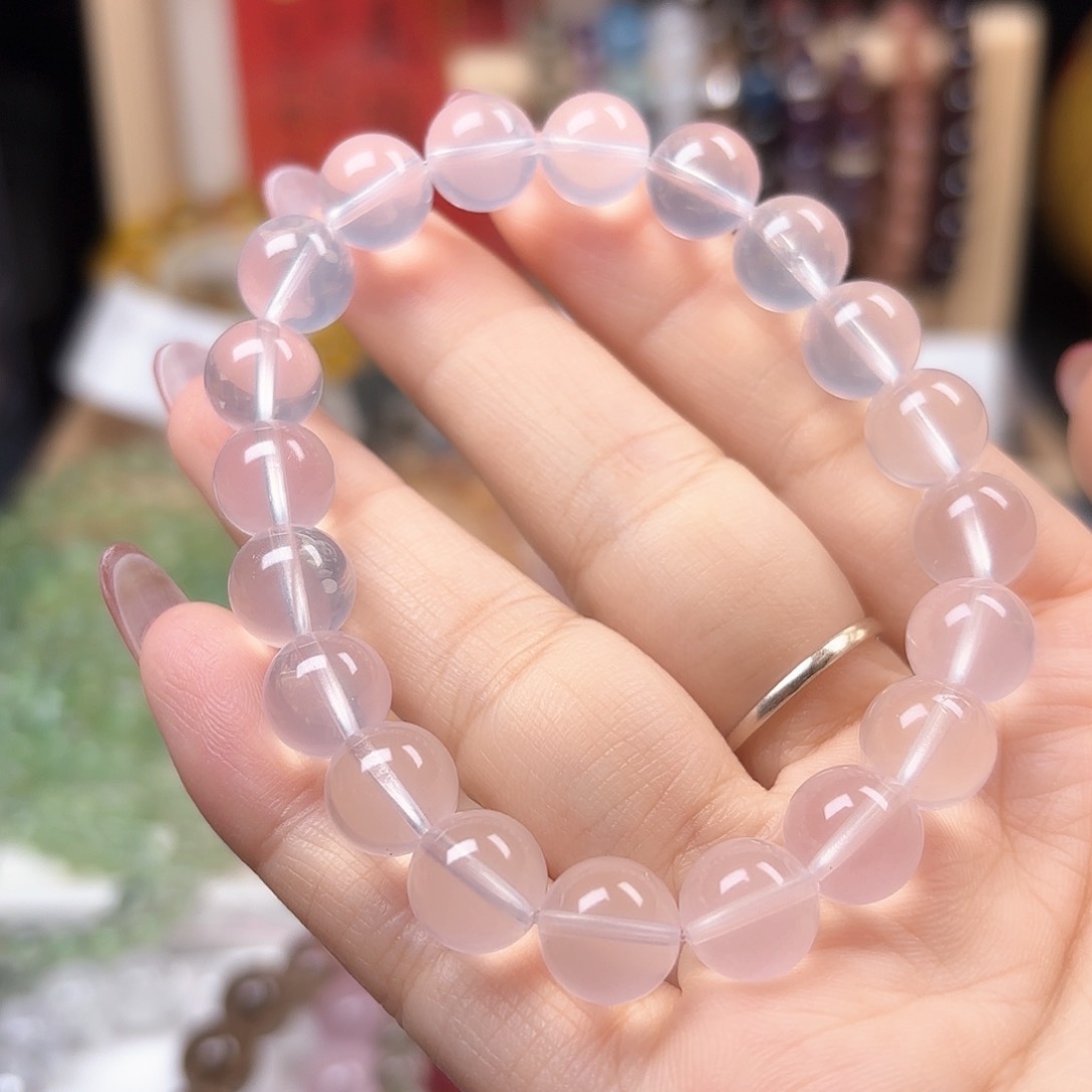 水晶手链未镶嵌奶白晶10.5